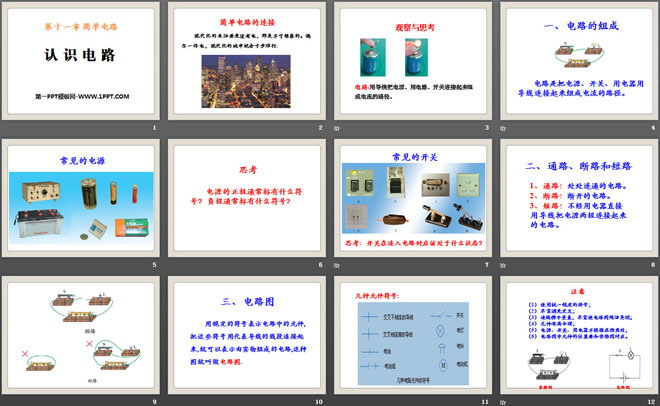 《认识电路》简单电路PPT课件