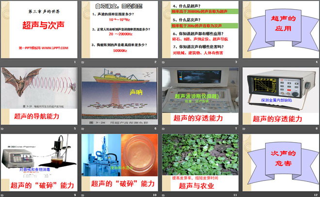 《超声与次声》声的世界PPT课件