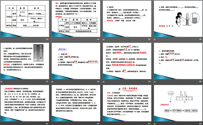 《学习使用天平和量筒》质量与密度PPT课件