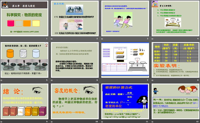 《科学探究：物质的密度》质量与密度PPT课件