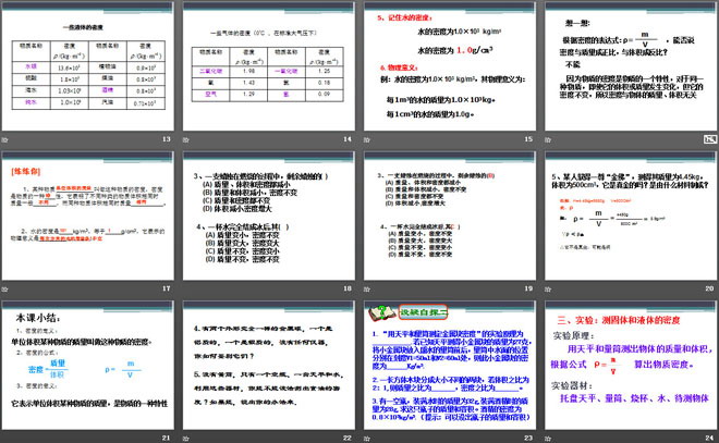 《科学探究：物质的密度》质量与密度PPT课件2