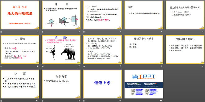 《压力的作用效果》压强PPT课件