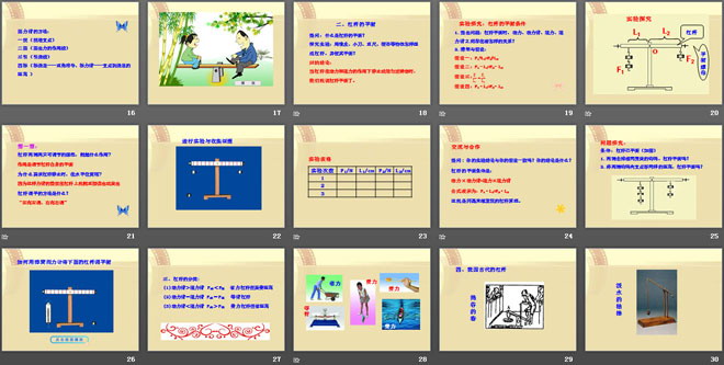 《科学探究：杠杆的平衡条件》机械与人PPT课件2