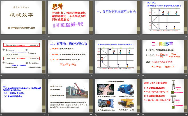 《机械效率》机械与人PPT课件3