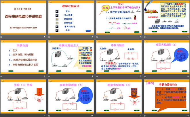 《连接串联电路和并联电路》了解电路PPT课件2