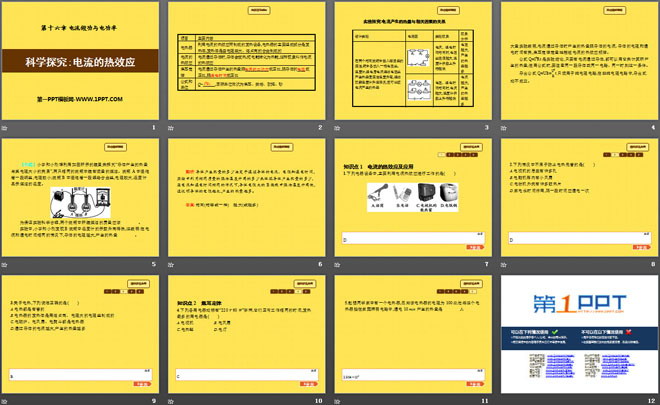 《科学探究：电流的热效应》电流做功与电功率PPT课件2