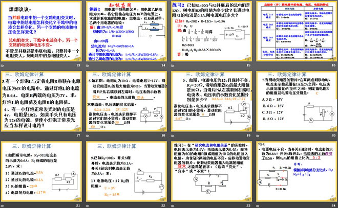 《电阻的串联与并联》欧姆定律PPT课件