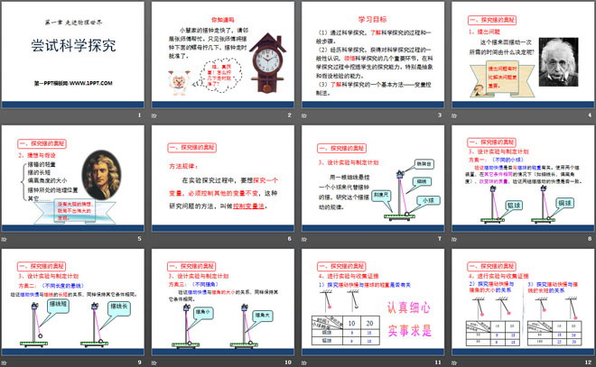 《尝试科学探究》走进物理世界PPT课件2