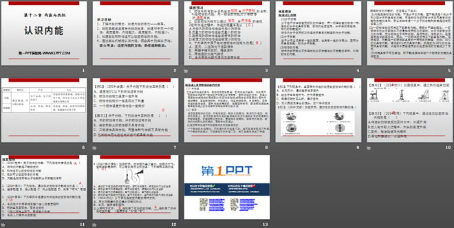 《认识内能》内能与热机PPT课件