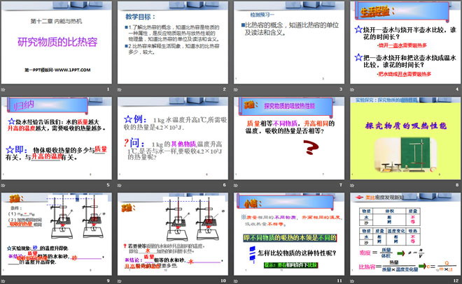 《研究物质的比热容》内能与热机PPT课件3