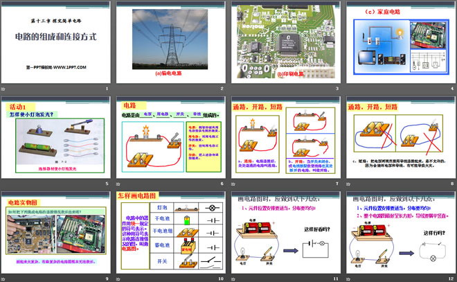 《电路的组成和连接方式》探究简单电路PPT课件3