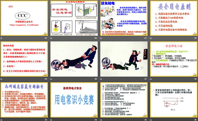 《怎样用电才安全》家庭电路与安全用电PPT课件