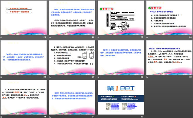 《物质溶解的量》溶液PPT课件3