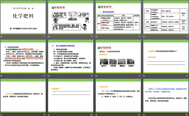 《化学肥料》常见的酸、碱、盐PPT课件