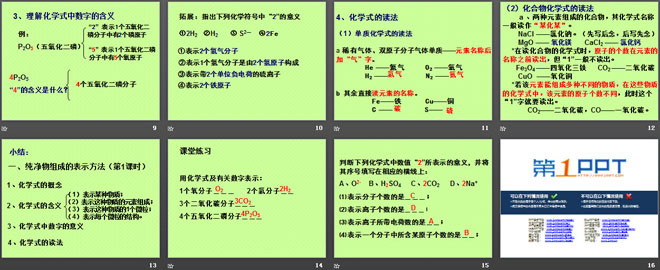 《纯净物组成的表示方法》物质的构成PPT课件