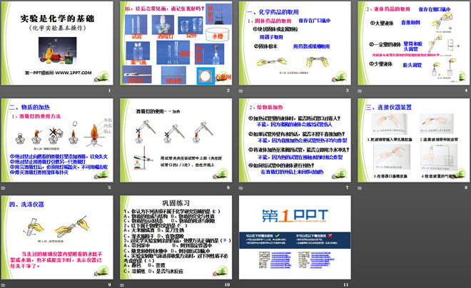 《实验是化学的基础》走进化学PPT课件