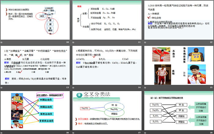 《物质的分类》物质的分类及转化PPT