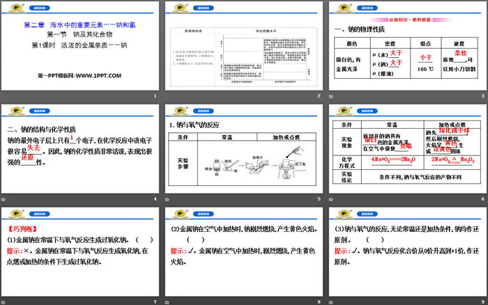 《活泼的金属单质——钠》钠及其化合物PPT