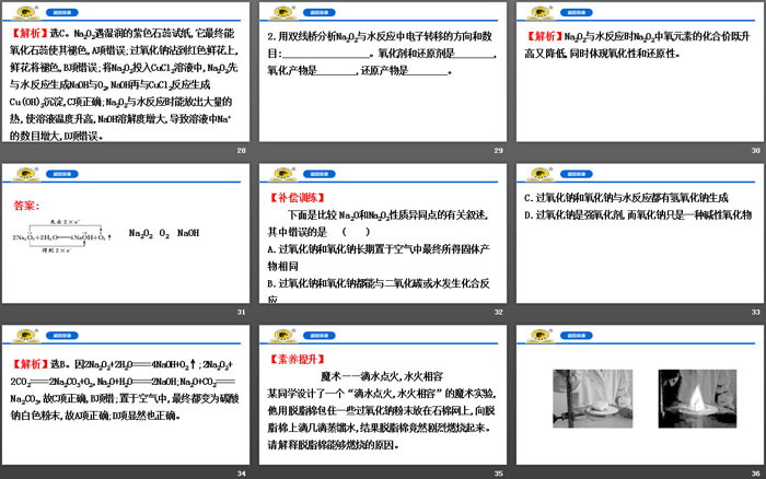 《氧化钠和过氧化钠》钠及其化合物PPT