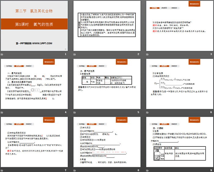 《氯气的性质》氯及其化合物PPT课件