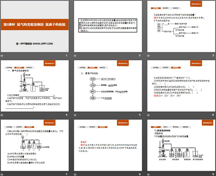 《氯气的实验室制法 氯离子的检验》氯及其化合物PPT课件