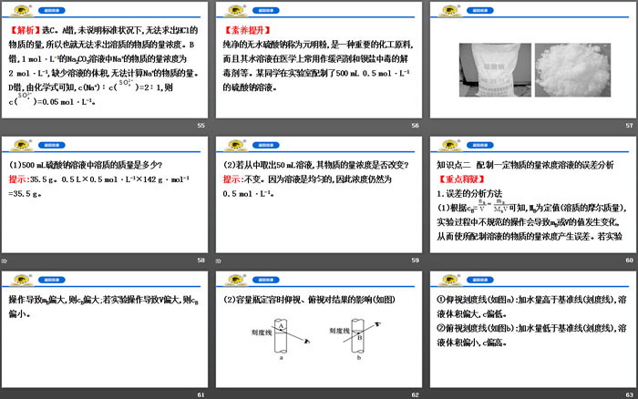 《物质的量浓度》物质的量PPT课件