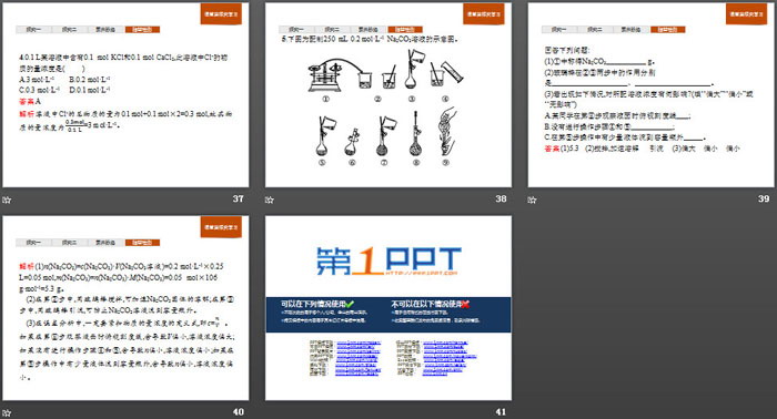 《物质的量浓度》物质的量PPT下载