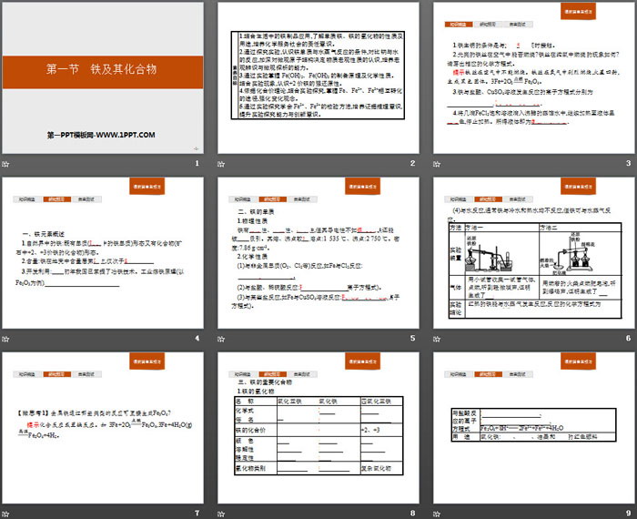 《铁及其化合物》PPT