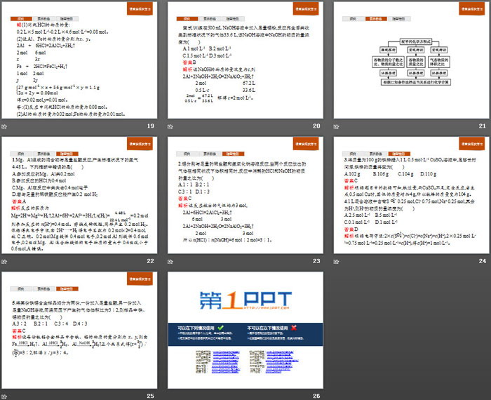 《物质的量在化学方程式计算中的应用》金属材料PPT下载