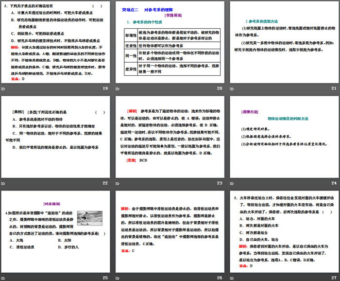 《质点 参考系》运动的描述PPT