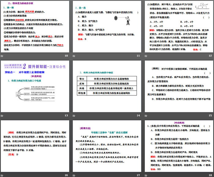 《牛顿第三定律》相互作用——力PPT