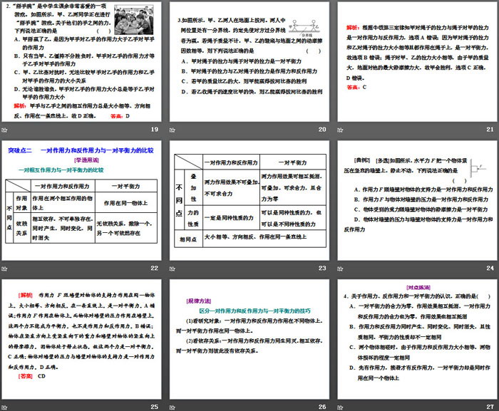 《牛顿第三定律》相互作用——力PPT