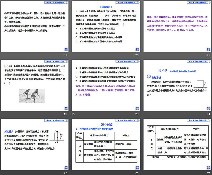 《牛顿第三定律》相互作用——力PPT课件