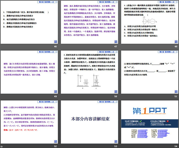 《牛顿第三定律》相互作用——力PPT课件