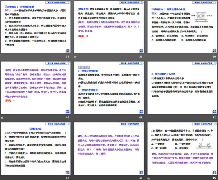 《牛顿第一定律》运动和力的关系PPT课件