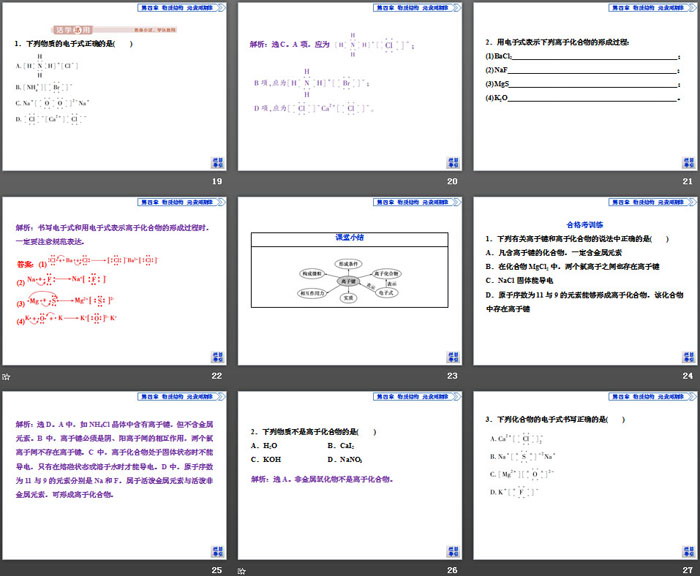 《化学键》物质结构元素周期律PPT(第1课时离子键)