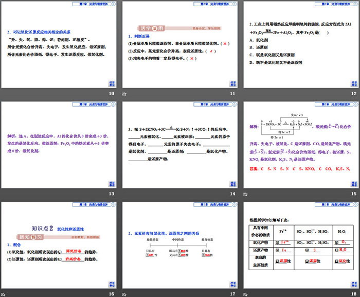 《氧化还原反应》元素与物质世界PPT课件(第2课时氧化剂和还原剂)