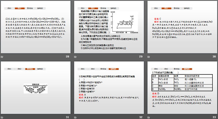 《铁的多样性》物质的性质与转化PPT课件(第3课时铁及其化合物之间的转化关系)