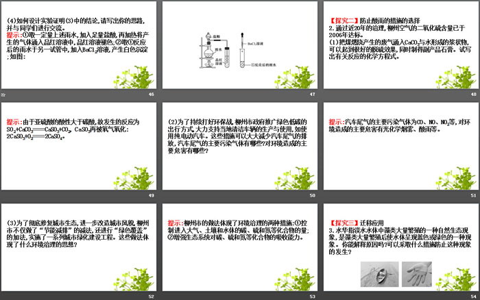 《微项目 论证重污染天气“汽车限行”的合理性》物质的性质与转化PPT课件