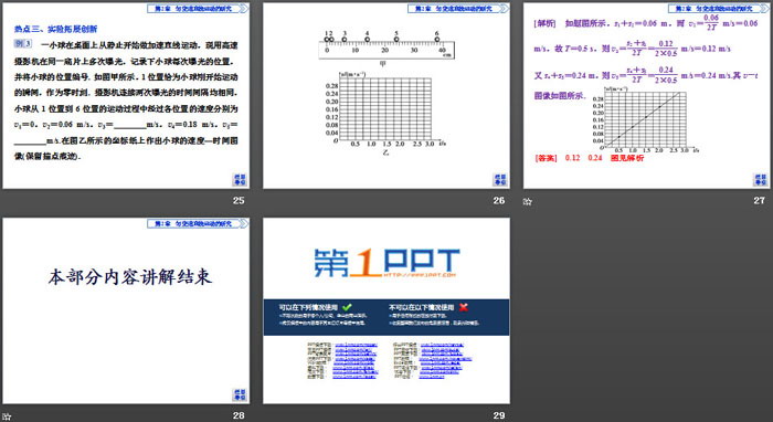 《科学测量：做直线运动物体的瞬时速度》匀变速直线运动的研究PPT