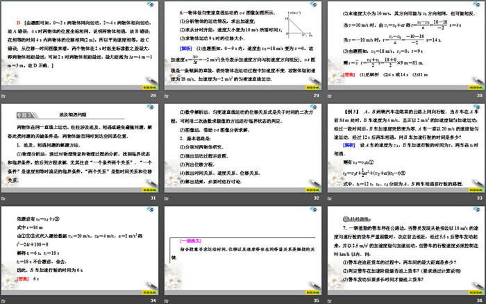 《章末复习课》匀变速直线运动的研究PPT