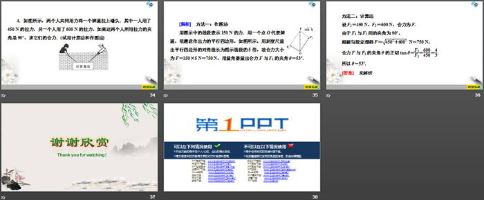 《科学探究：力的合成》力与平衡PPT