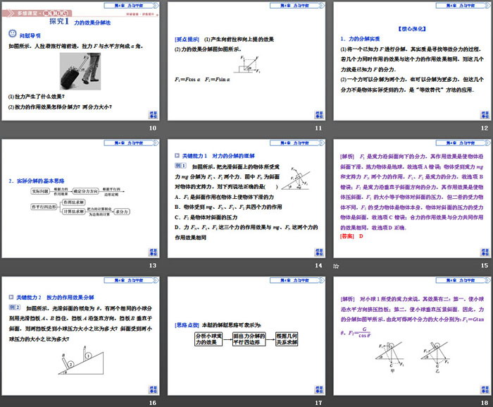 《力的分解》力与平衡PPT