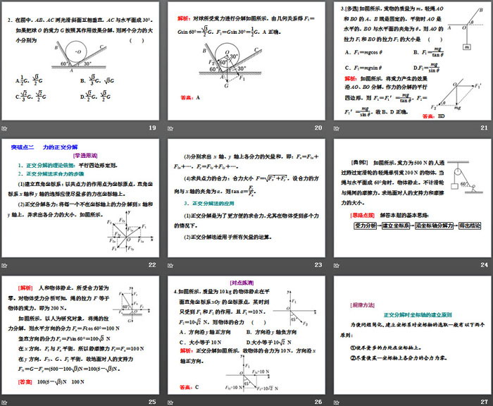 《力的分解》力与平衡PPT下载