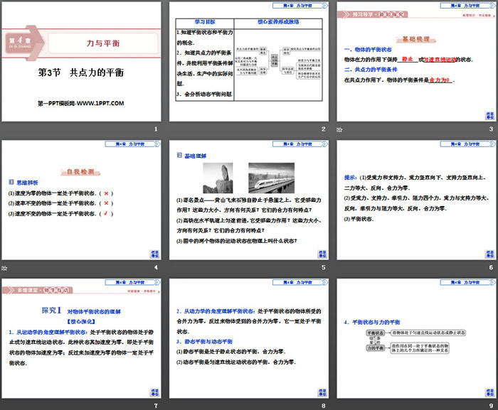 《共点力的平衡》力与平衡PPT