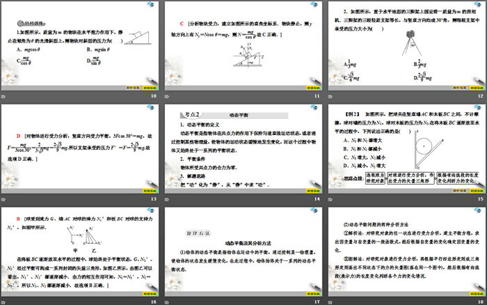 《平衡条件的应用》力与平衡PPT