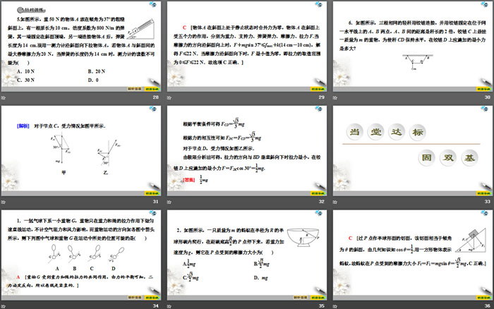 《平衡条件的应用》力与平衡PPT