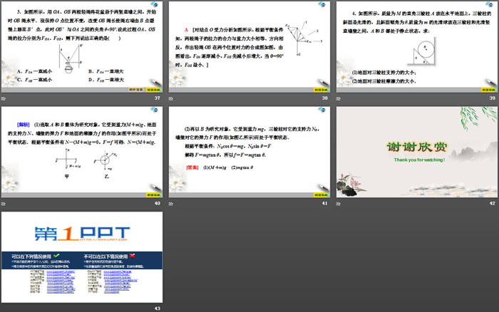 《平衡条件的应用》力与平衡PPT