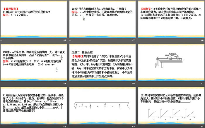 《加速度与力、质量的关系》牛顿运动定律PPT教学课件