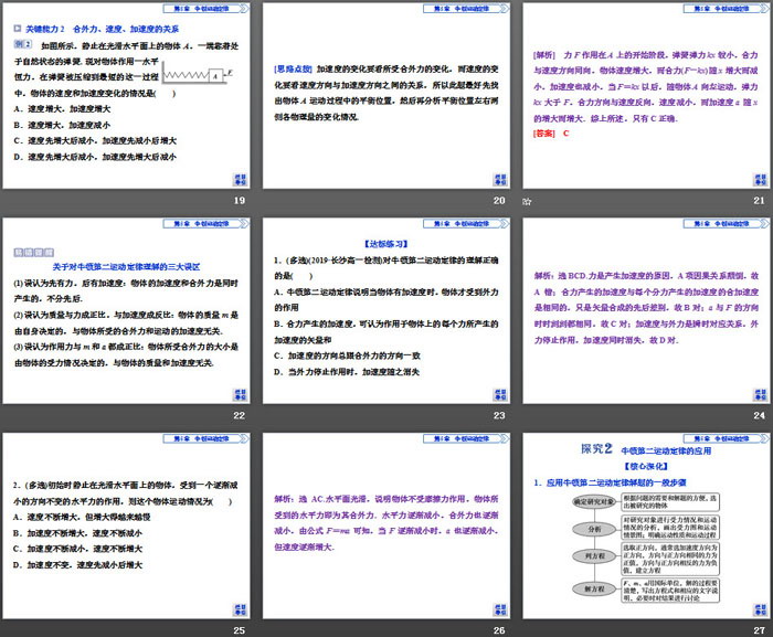 《牛顿第二运动定律》牛顿运动定律PPT